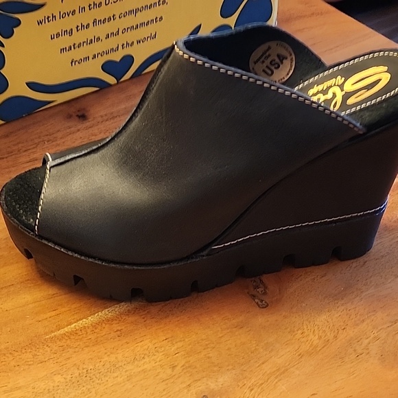 Sbicca Black Platform Sandal New - Picture 7 of 9